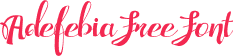 Adefebia Free Font